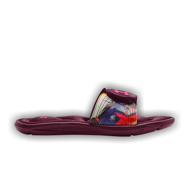 Buy Wmns Ignite 4 Graphic Strap Slide 'Black Dark Cherry