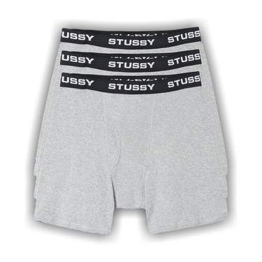 Buy Stussy Boxer Briefs (3 Pack) 'Grey Heather' - 112251 GREY | GOAT