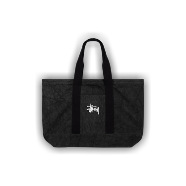 Buy Stussy Canvas Extra Large Tote Bag 'Washed Black