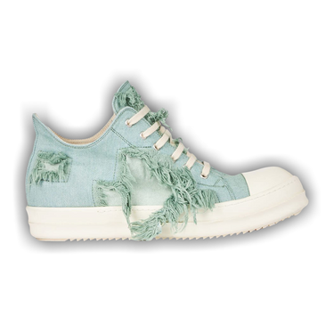 Buy Rick Owens Wmns DRKSHDW Strobe Cotton Denim Slashed Low 'Aqua