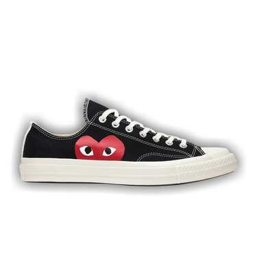 Buy Comme des Garcons Play x Chuck 70 Low Black 2015 150206C GOAT