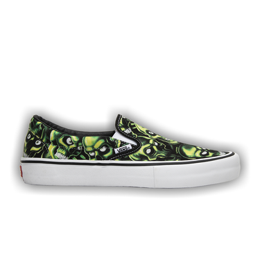 Buy Supreme x Vans Slip-On 'Glow-In-The-Dark Skull Pile