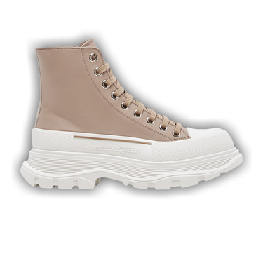 Buy Alexander McQueen Wmns Tread Slick Boot 'Beige Leather
