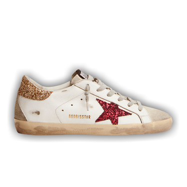 【Golden 】Classic Glitter Star Red Tab(22.5-24.5cm) Women's Super-Star in nappa with glitter star and red nappa