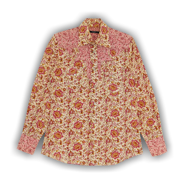 トップス FW1999 GUCCI by Tom ford Flower shirt Gucci Spring 1999 Tom Ford White Floral Shirt S – Dusty Archive