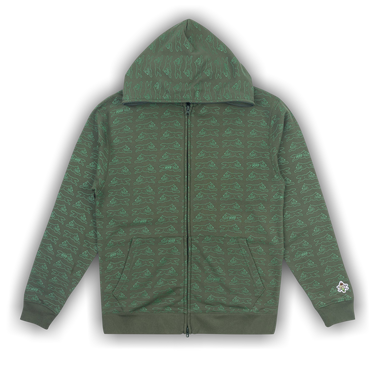 Buy Icecream x HUF Running Dog Full Zip Hoodie 'Dark Olive Buy Icecream x HUF Running Dog Full Zip Hoodie 'Dark Olive