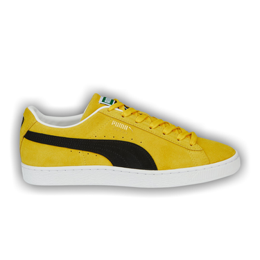 Puma Suede Classic XXI Yellow Black White Men s Shoes Size 10.5