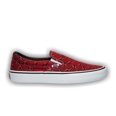 Buy Vans Supreme x Classic Slip-On Pro 'Diamond Plate Red
