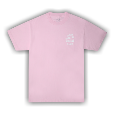 Anti social social club t shirt pink online