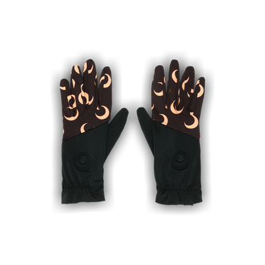 Buy Marine Serre Color Block Moon Gloves 'All Over Moon Brown