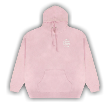 Buy Anti Social Social Club Logo Hooded Sweatshirt Pink 0657