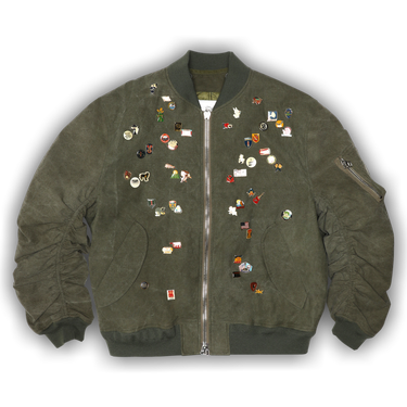 Buy READYMADE Jesse Jacket w/ Pins 'Green' - RE CO KH 00 PN 23