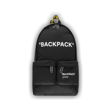 Buy Off-White Quote Backpack 'Black/White' - OMNB003F22FAB0041001