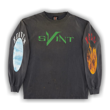 Buy SAINT Mxxxxxx x Vlone Skull Long-Sleeve 'Black' - SM A22 0000