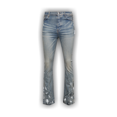 Buy Amiri Stacked Flare Jean 'Clay Indigo' - AW22MDF001 408 CLAY