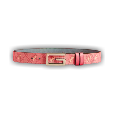 Palace x Gucci GG-P Supreme G Square Buckle Reversible Belt