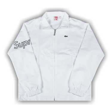 Buy Supreme x Lacoste Track Jacket 'White' - SS17J3 WHITE | GOAT