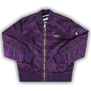 Buy Supreme Contrast Stitch Reversible MA-1 Jacket 'Purple
