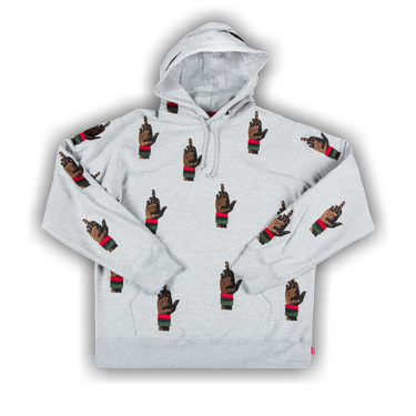 Supreme Dead Prez RBG Embroidered Hooded Sweatshirt 'Grey'