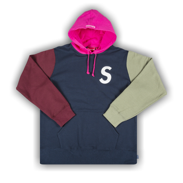 19SS /Supreme S Logo Colorblocked Hooded Sweatshirt Sロゴ S Logo Colorblocked Hooded Sweatshirt – Supreme