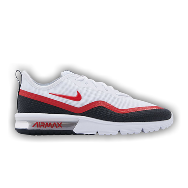 Buy Air Max Sequent 4.5 SE White Black University Red BQ8823 100 GOAT