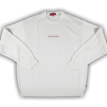 supreme Fuck Everybody Sweater 19ss Sサイズ Supreme Fuck Everybody Sweater (SS19) - $148