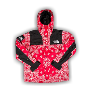 FW14 Supreme TNF The North Face Bandana Mountain Jacket Red Size Medium