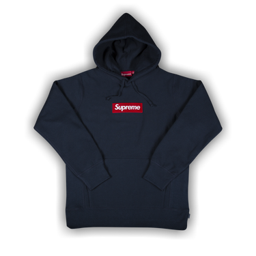 い*の様 Supreme Box Logo Hooded Washed Navy SUPREME FW21 BOX LOGO HOODIE WASHED NAVY UNBOXING/ON-BODY