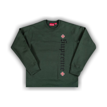 Buy Supreme x Independent Fuck The Rest Crewneck Olive
