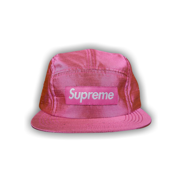 Buy Supreme Raw Silk Camp Cap 'Pink' - FW17H9 PINK | GOAT