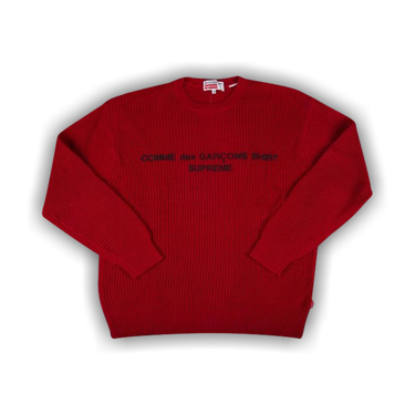 Supreme comme des shop garcons pullover red
