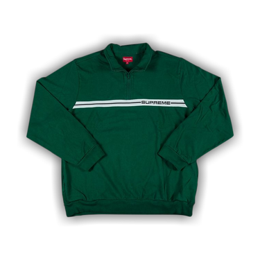 Buy Supreme Half Zip Warm Up Green SS18KN94 GREEN GOAT