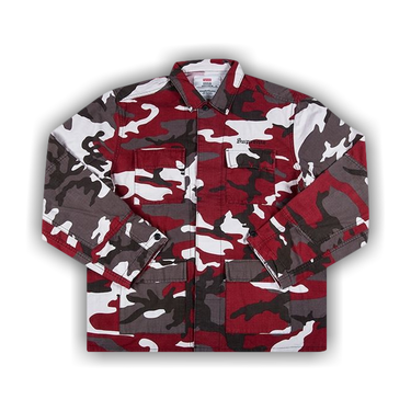 Supreme / 長袖シャツ/L/コットン/RED/カモフラ/18SS/Hellraiser BDU Shirt 586803_00.png.png