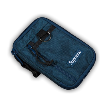 supreme 19FW Small Zip Pouch －Dark Teal 586592_00.png.png