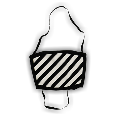 Buy Off-White Diag Face Mask 'Black/White