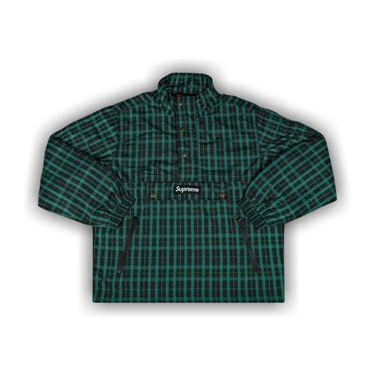Buy Supreme Nylon Plaid Pullover 'Green' - FW18J14 GREEN | GOAT