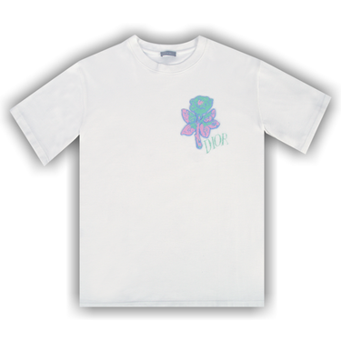 Buy Dior Short-Sleeve Foxton Rose T-Shirt 'White