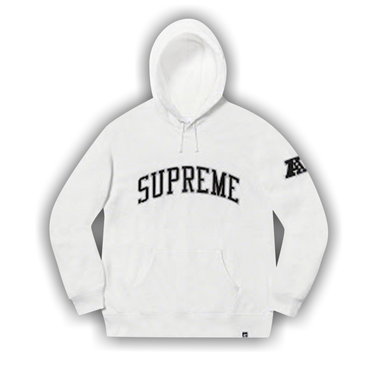 White supreme raiders hoodie sales