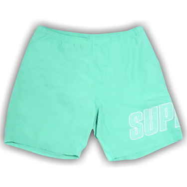 Buy Supreme Logo Appliqué Water Short 'Mint' - SS19SH24 MINT