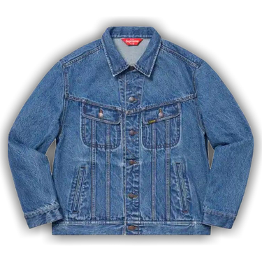 Buy Supreme New York Painted Trucker Jacket 'Blue' - SS19J88 BLUE