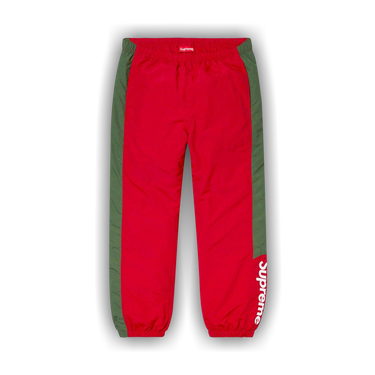 Supreme red sweatpants best sale