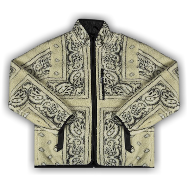 Buy Supreme Reversible Bandana Fleece Jacket 'Tan' - FW19J61 TAN