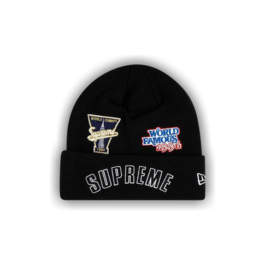 Supreme x New Era x Championship Beanie 'Black'