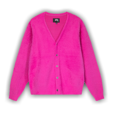 Buy Stussy Shaggy Cardigan Fuchsia 117094 FUCH GOAT