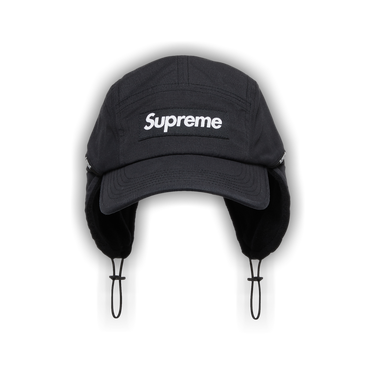 Supreme Polartec® Earflap Camp Cap Black Buy Supreme Polartec Earflap Camp Cap 'Black' - FW24H3 BLACK | GOAT