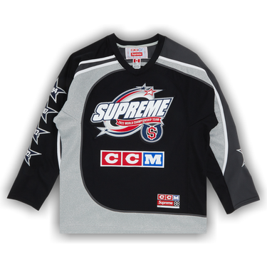Buy Supreme x CCM All Stars Hockey Jersey 'Black' - FW22KN10