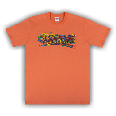 Buy Supreme Paint Logo Tee 'Neon Orange' - SS20T36 NEON ORANGE | GOAT