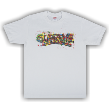 Buy Supreme Paint Logo Tee 'White' - SS20T36 WHITE | GOAT