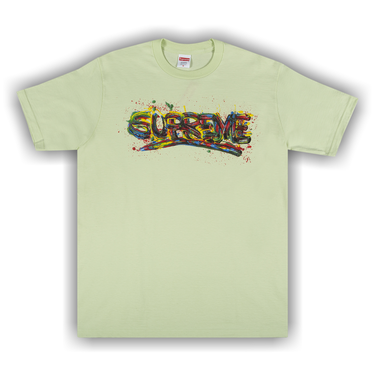 Buy Supreme Paint Logo Tee 'Pale Mint' - SS20T36 PALE MINT