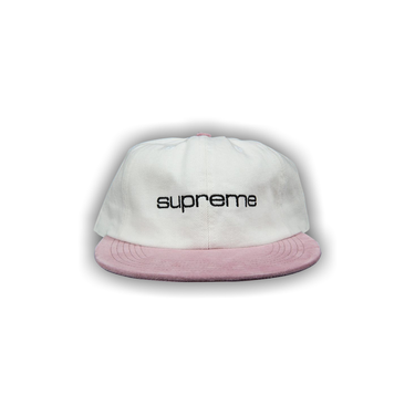 Buy Supreme Denim Suede Compact Logo 6-Panel 'White' - SS18H42